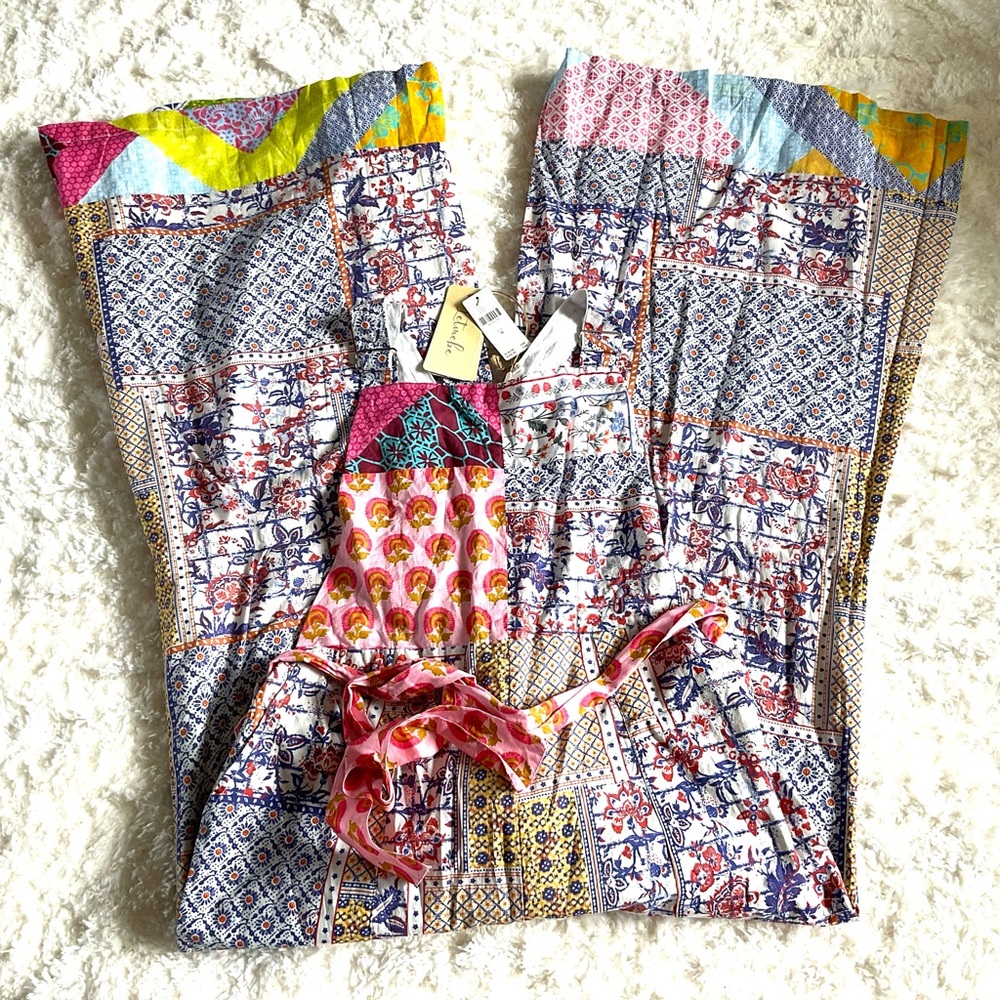 Anthropologie Letmebe Wide Leg Jumpsuit